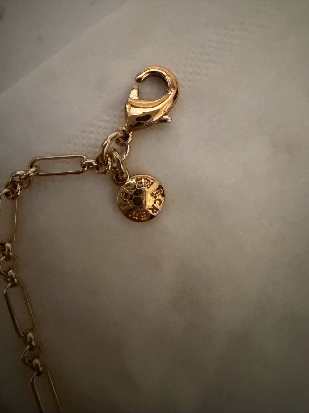 J. Crew Gold Multi-Charm Link Necklace - Picture 2 of 3
